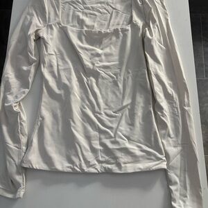 Women's Cream Long Sleeve Top